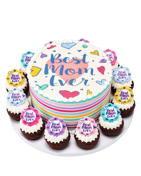 BEST MOM EVER Donut & Cupcake Ring 144ct.  - Decopac