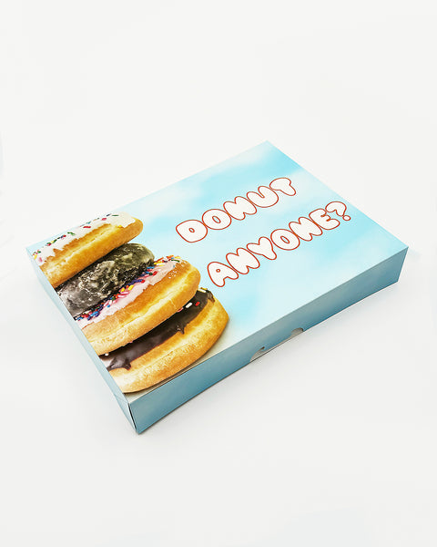 Box Donut 1-DZ Flat Printed (Blue Donut) 125ct. Frankston