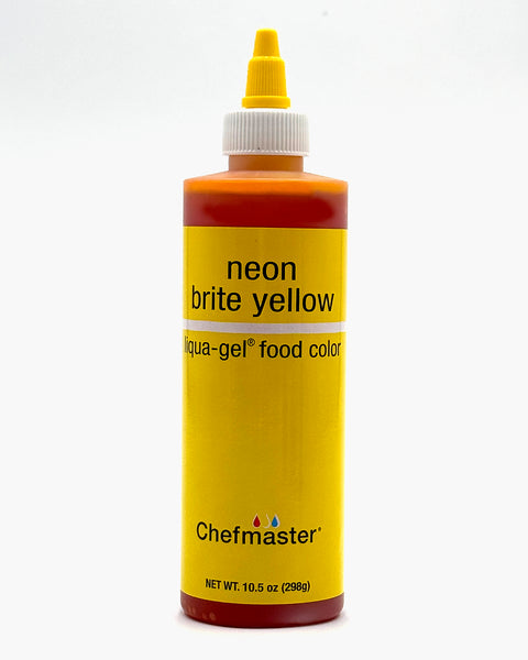 Liqua-Gel Food Color 10.5 oz Bottle - Neon Brite Yellow