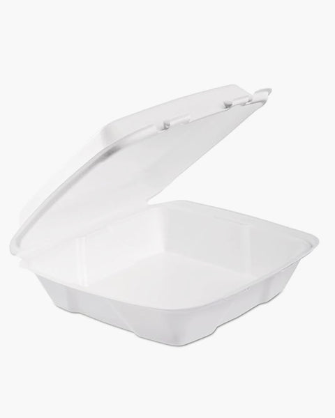 Dart Container Foam Hinged Lid White 200ct.