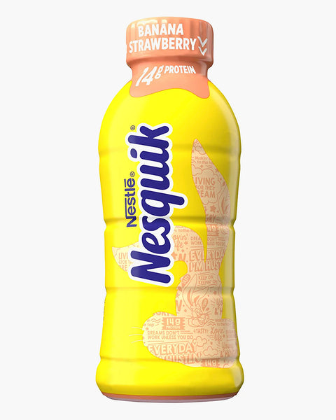 Nesquik Banana Strawberry Milk 14oz. 12ct.