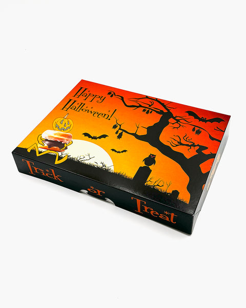 Box Donut 1-DZ Flat Printed (Happy Holloween) 125ct. Frankston