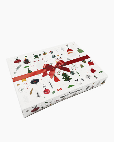 Box Donut 1-DZ Flat Printed (Christmas) 125ct. Frankston