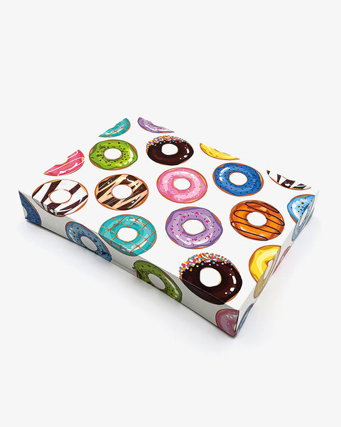Box Donut 1-DZ Flat Printed (Mix Donuts) 125ct. Frankston