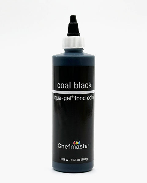 Coal Black Liqua-Gel Food Coloring10.5oz. Chefmaster