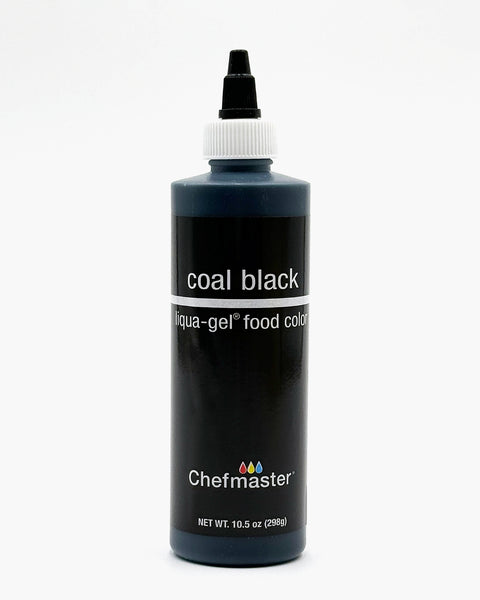 Coal Black Liqua-Gel Food Coloring10.5oz. Chefmaster
