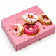 Box Donut 1 Dozen Flat Printed  (Pink)  125ct.