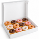Box Donut  XL (16" Wide) 1-DZ  Flat  White 125ct. RPC